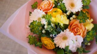 パステルカラーの花束 | 花のエース